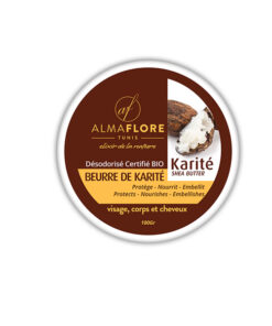 ALMAFLORE Beurre de Karité Désodorisé CERTIFIE BIO, 100g