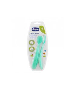 CHICCO 2 CUILLERE SILICONE, 6M+