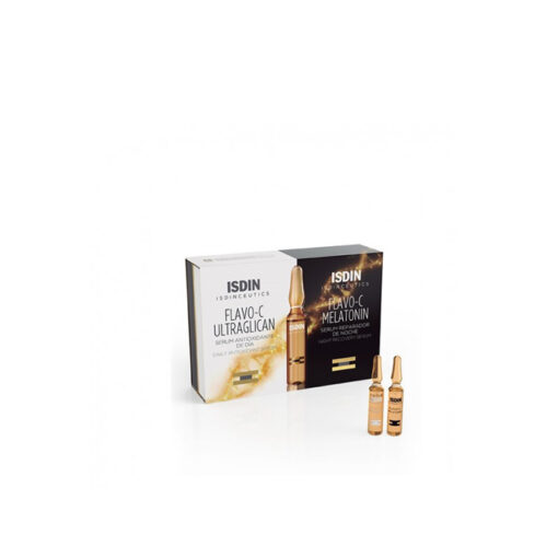 ISDINCEUTICS FLAVO-C DAY & NIGHT - 2x10 ampoules de 2ml