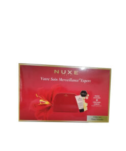 NUXE TROUSSE EN VELOURS +CREME JOUR PEAUX NORMALES+ CREME MAINS & ONGLES 50ML OFFERTS