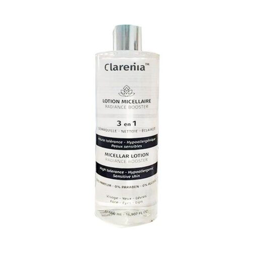 CLARENIA EAU MICELLAIRE RADIANCE BOOSTER 3EN1, 500ML