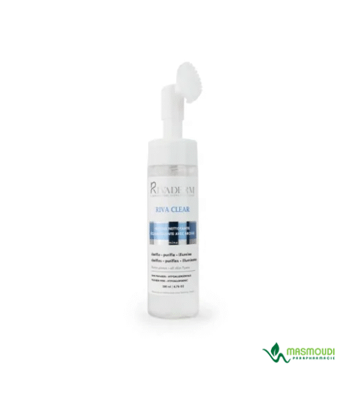 RIVADERM RIVA CLEAR MOUSSE NETTOYANTE ECLAIRCISSANTE 200ML
